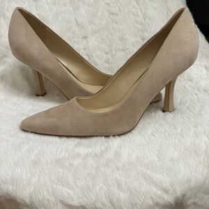 Nine West, faux suede heels size 12